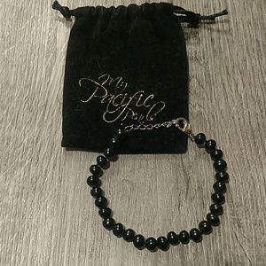 Genuine Black Pacific Pearls Bracelet